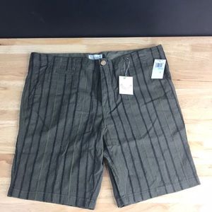 Oxford Lads Olive Stripe Shorts 34R